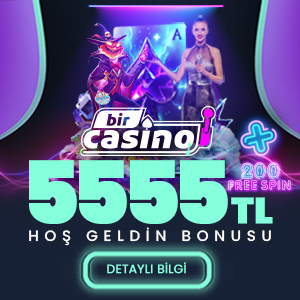 BirCasino'dan 5555 TL'ye Kadar Hoş Geldin Bonusu Kapın! Yeni üyelere özel BirCasino hoş geldin paketi! İlk yatırımınıza 5555 TL'ye kadar 0 bonus kazanın ve casino oyunlarında şansınızı artırın. Slotlar, blackjack, rulet ve daha fazlasında kullanabileceğiniz bu muhteşem teklif için hemen kaydolun. BirCasino'da eğlenceye ve kazanca hemen başlayın!